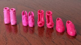 Barbie Pink Fashion Shoes. Lot Of 4 Pair Stamped With  “B” EUC - £13.49 GBP