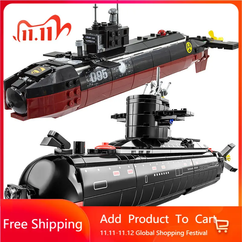 Compatible With Lego WW2 Military Strategic Nuclear Submarine Building Bloc - $25.18+