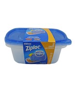 Ziploc Storage 2.25 QUART Leakproof Containers Rectangle 2 Pack Smart Sn... - £9.31 GBP