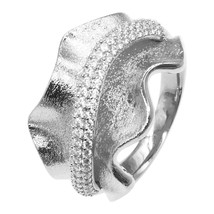 Bride Talk Fashion Twist Vintage Rings for Women Cubic Zirconia Jewelry Accessor - £19.69 GBP