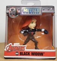 Jada Toys Marvel Die-Cast Black Widow 2.5&quot; Inch Figure Avengers M503 NEW - £11.66 GBP