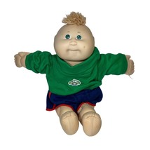 Vintage 1985 Cabbage Patch Doll Boy Blonde Hair Green Eyes Signed Coleco - £21.10 GBP