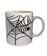 Halloween Coffee Cup Mug Oversized 12oz “Spiderweb” Ceramic White/Blk-NE... - €12,73 EUR