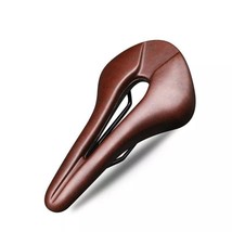 Bike Saddle Seat Pu Leather Breathable Comfortable Cushion Mtb Bicycle Unisex - £28.80 GBP