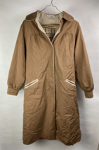 Rain Shredder Mens M Vintage Collared Trench Coat w/ Removable Liner, Sand-Brown - £24.31 GBP