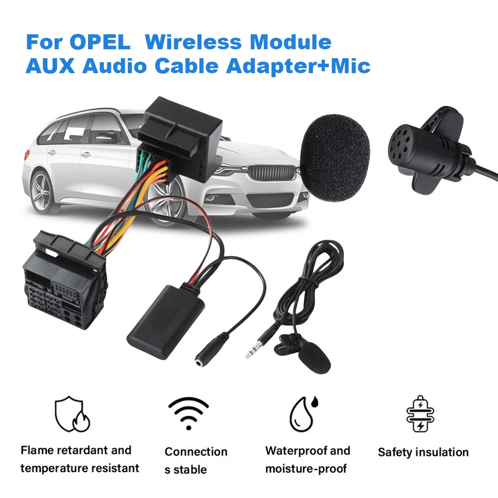 Car Bluetooth-Compatible Adapter Cable for OPEL Corsa D Astra H - £16.65 GBP