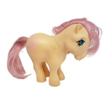 Vintage 1982 G1 My Little Pony Peachy Peach W/ Pink Hair And Hearts Hasbro - £14.13 GBP