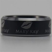 Free Shipping JEWELRY Hot Sales 8MM Black Mary Kay Design Tungsten Comfort Fit R - £30.46 GBP