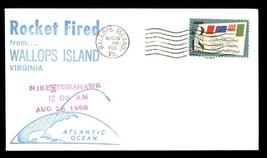 FDC Postal History NASA Rocket Fired Wallops Island VA Nike Tomahawk Aug 28 1966 - £6.65 GBP