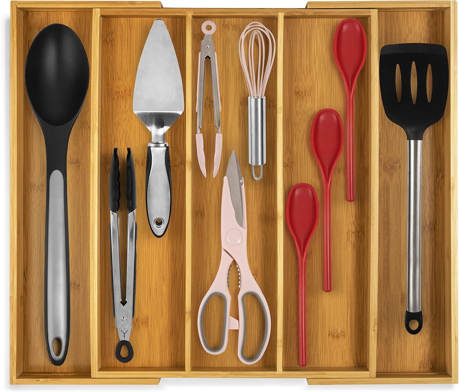 Purawood Kitchen Drawer Organizer - Expandable Utensil Drawer Organizer,... - $44.99