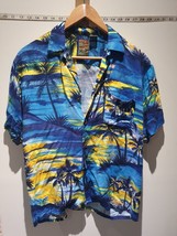 Pineapple Connection Men&#39;s  Short Sleeve 100% Cotton Shirt Size L Multicoloured - £10.43 GBP