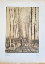 Van Gogh– L’ Allee Of Poplars - Stedelijk Museum Amsterdam - Poster - 1970 - £182.42 GBP
