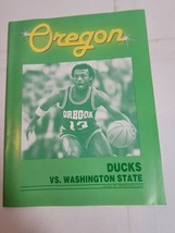Vintage University of Oregon Ducks Basketball Game Program 1980s vs WSU ... - £7.19 GBP