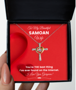 Samoan Wife Necklace Birthday Gifts - Cross Pendant Jewelry Present From  - £39.78 GBP