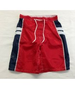 Check-In   Medium Red / Blue Polyester Nylon Lined Drawstring Board Shorts - $152.80 MXN