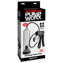 Pipedream Pump Worx Pro-Gauge Power Pump Clear/Black - £71.14 GBP