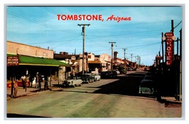 Allen Street View Tombstone Arizona AZ UNP Chrome Postcard R8 - £2.10 GBP