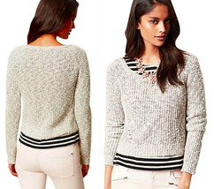 Anthropologie Italian Pullover XLarge 12 14 Gray $238 VINTAGE Sweater To... - £44.54 GBP