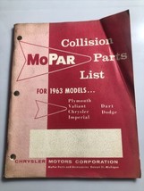 Mopar 1963 Dodge Chrysler Plymouth Imperial Collision Parts List Catalog - £21.30 GBP
