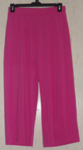 Excellent Womens Jessica London Pink Wide Leg Knit Capri Size 14W - £20.14 GBP