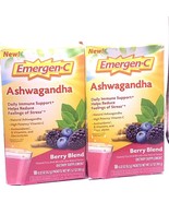 Emergen-C Vitamin C Ashwagandha Drink Mix Immune Support 18 Ct - 2 PACK ... - £10.89 GBP