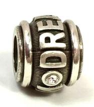 Brighton Marquee Dream Bead Charm, J95592, Brushed Silver Finish, New - £9.85 GBP
