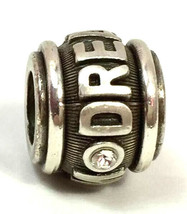 Brighton Marquee Dream Bead Charm, J95592, Brushed Silver Finish, New - £9.80 GBP