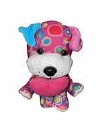 Walmart Vintage 90s Puppy Dog Plush Stuffed Animal Heart Pink Circle Pat... - £11.80 GBP