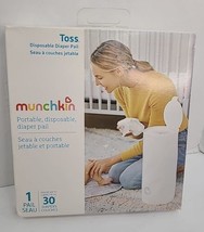 Munchkin Toss Portable Disposable Diaper Pail, 1 Pack, Holds 30 Diapers, White - $9.20