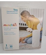 Munchkin Toss Portable Disposable Diaper Pail, 1 Pack, Holds 30 Diapers, White - $9.20