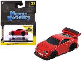 1995-1997 Toyota Supra (MK4) Red 1/64 Diecast Model Car by Muscle Machines - $22.37