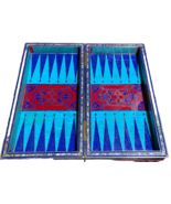 Handmade, Wooden Backgammon Board, Wood Chess Board, Mother of Pearl Inl... - $1,950.00