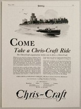 1929 Print Ad Chris-Craft Boats Chris Smith &amp; Sons Algonac,MI - £16.28 GBP