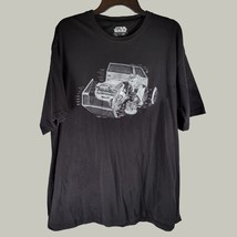 Star Wars Shirt Mens 2XL Black Short Sleeve Graphic Tee Casual Vehicle S... - $13.98