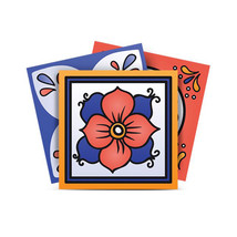 4&quot; x 4&quot; Shades of Blue Celestial Mosaic Peeland Stick Removable Tiles - €79,64 EUR