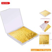 Versatile 300-Pack Gold Leaf Flakes - Perfect for Resin, Crafts &amp; Slime ... - $25.69