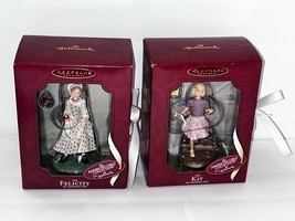 Hallmark Keepsake Ornaments American Girl Collection Lot of 2 Felicity &amp; KIT - £54.84 GBP