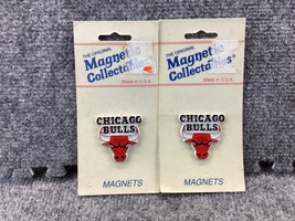 Chicago Bulls Vintage Nba Rubber Basketball Fridge Magnet Nip Made In Usa - £27.18 GBP