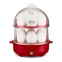 BELLA Rapid Electric Egg Cooker and Poacher with Auto Shut Off for Omelet, Soft, - £36.85 GBP