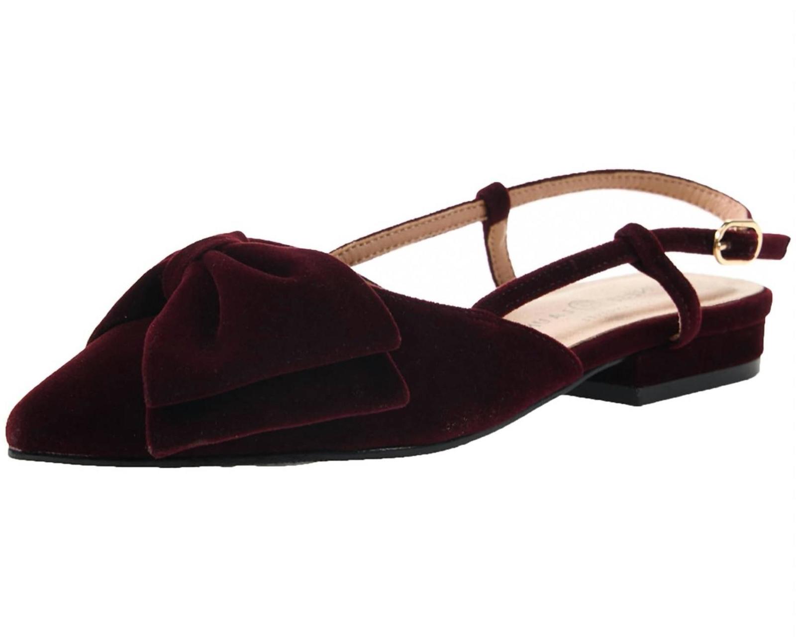 Chinese Laundry Women&#39;s Harmony Velvet Ankle Strap Flat Size 8 - $56.43
