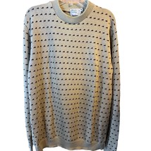 Atlantic Crossing Vintage Men’s XLT Beige Geometric Pullover Cotton Sweater - $39.60