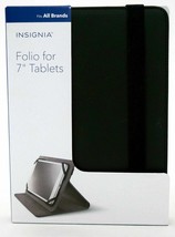 NEW Insignia Universal Folio for 7" Tablet BLACK Case Cover Fire/Galaxy Tab E - $6.53