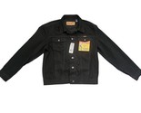 Vintage NOS Wrangler Western Style Cowboy Cut Denim Black Jean Jacket Sz... - £74.63 GBP