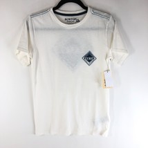 Burton Boys T Shirt Logo Crew Neck Short Sleeve White Size L - £7.65 GBP