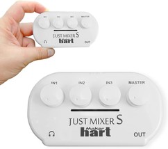 Maker Hart Just Mixer S, Portable 3 Channels Mini Audio Mixer With 3.5Mm... - $48.96