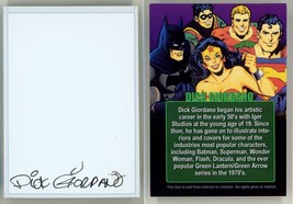 Dick Giordano SIGNED Signature Autograph Bio Art Card ~ JLA Batman Wonder Woman - $49.49