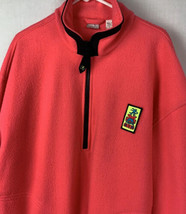 Vintage Ocean Pacific Jacket Fleece Sweater Pullover Pink Surf Mens Large 90s - £31.45 GBP