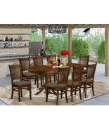 East West 9Pc Vancouver Dining Set Table W/ 8 Padded Seat Chairs In Espr... - £1,401.21 GBP