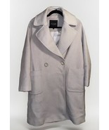 La Chapelle Coat Womens 100/84A Grey Overcoat Peacoat Maxi Elegant Colle... - $37.61