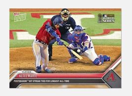 WORLD SERIES Ketel Marte MLB Diamondbacks Topps Now Card 1050 Hit Streak... - $14.85